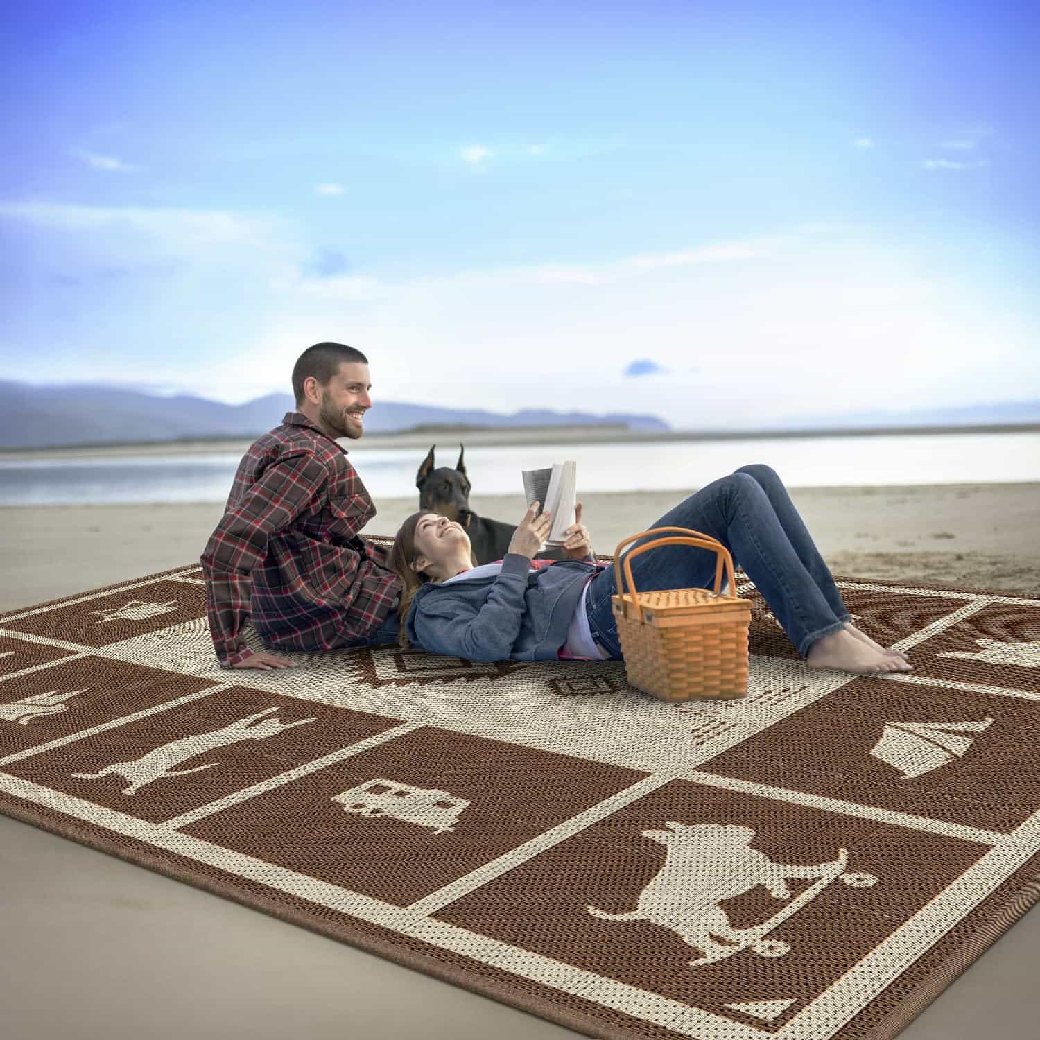 Newmar Rv Rugs Let's ROLL RV Outdoor Rug - Camping Rug– FXW