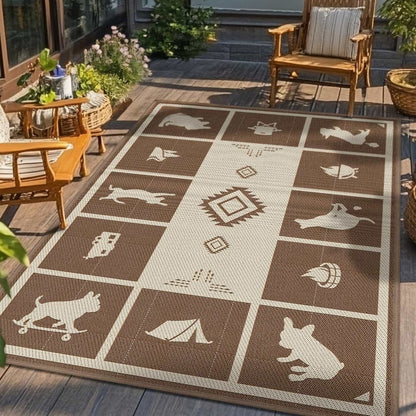 Let's ROLL RV Rug – Designed for RV Adventures with Your Dog