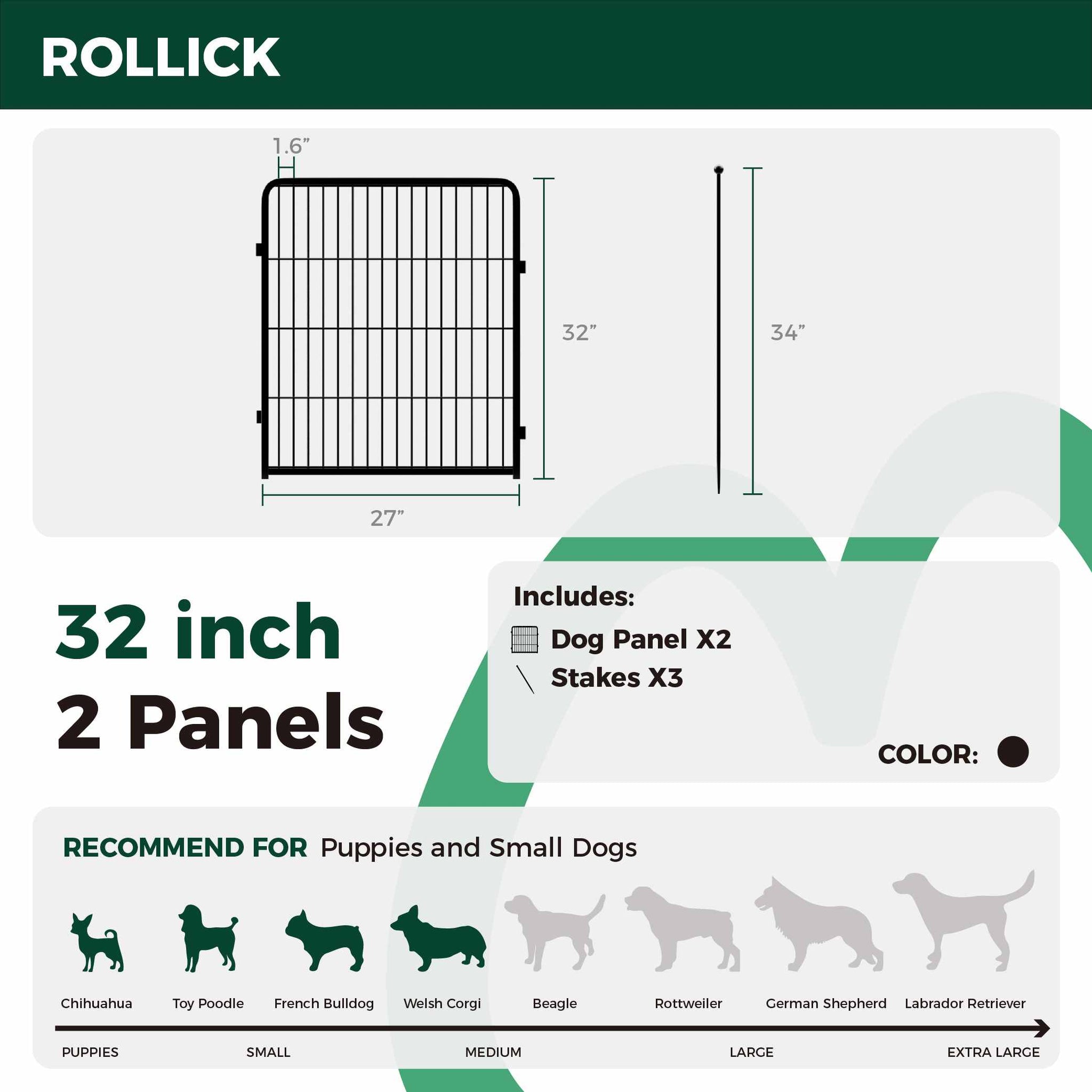 Rollick Dog Playpen for All-Terrain