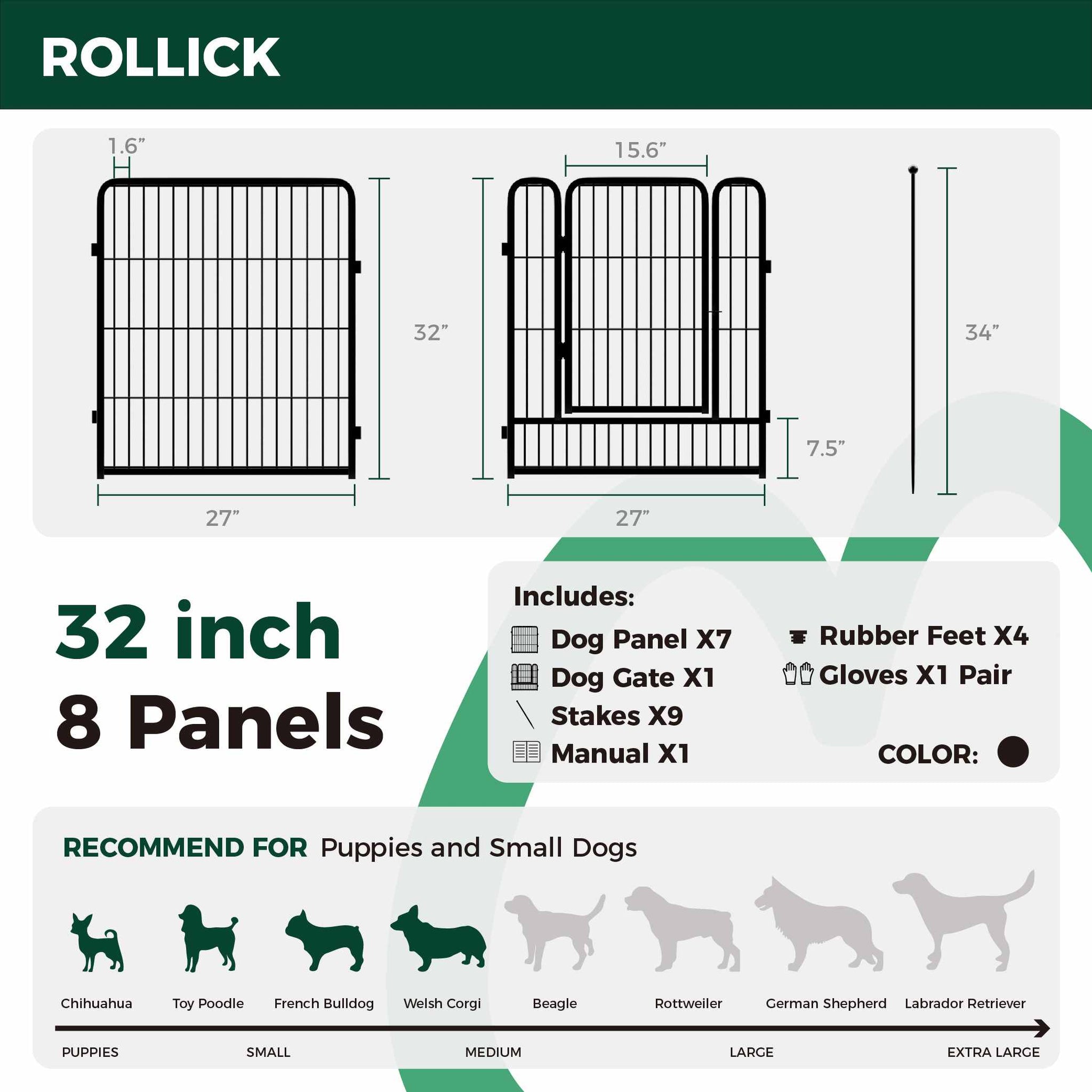 Rollick Dog Playpen for All-Terrain