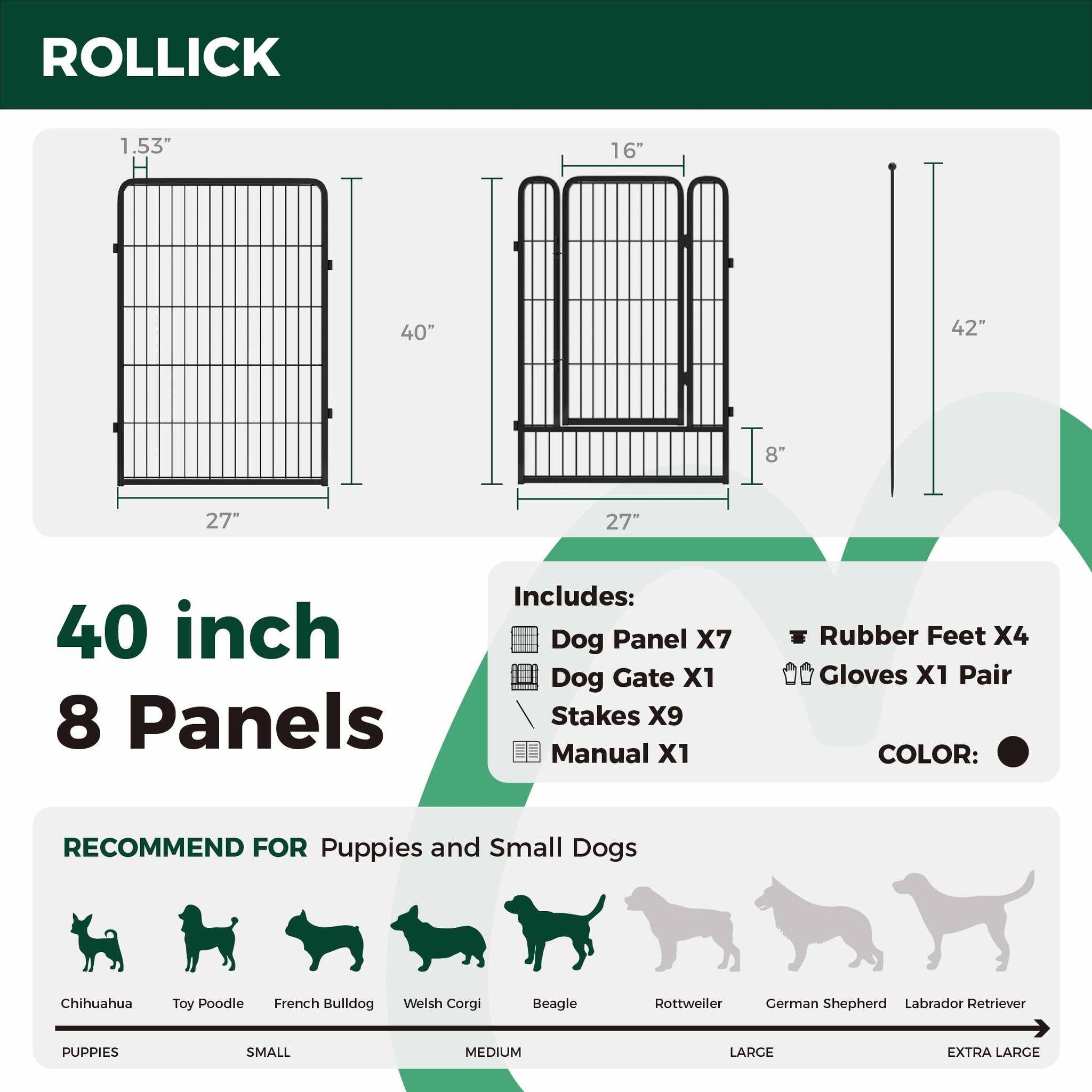 Rollick Dog Playpen for All-Terrain