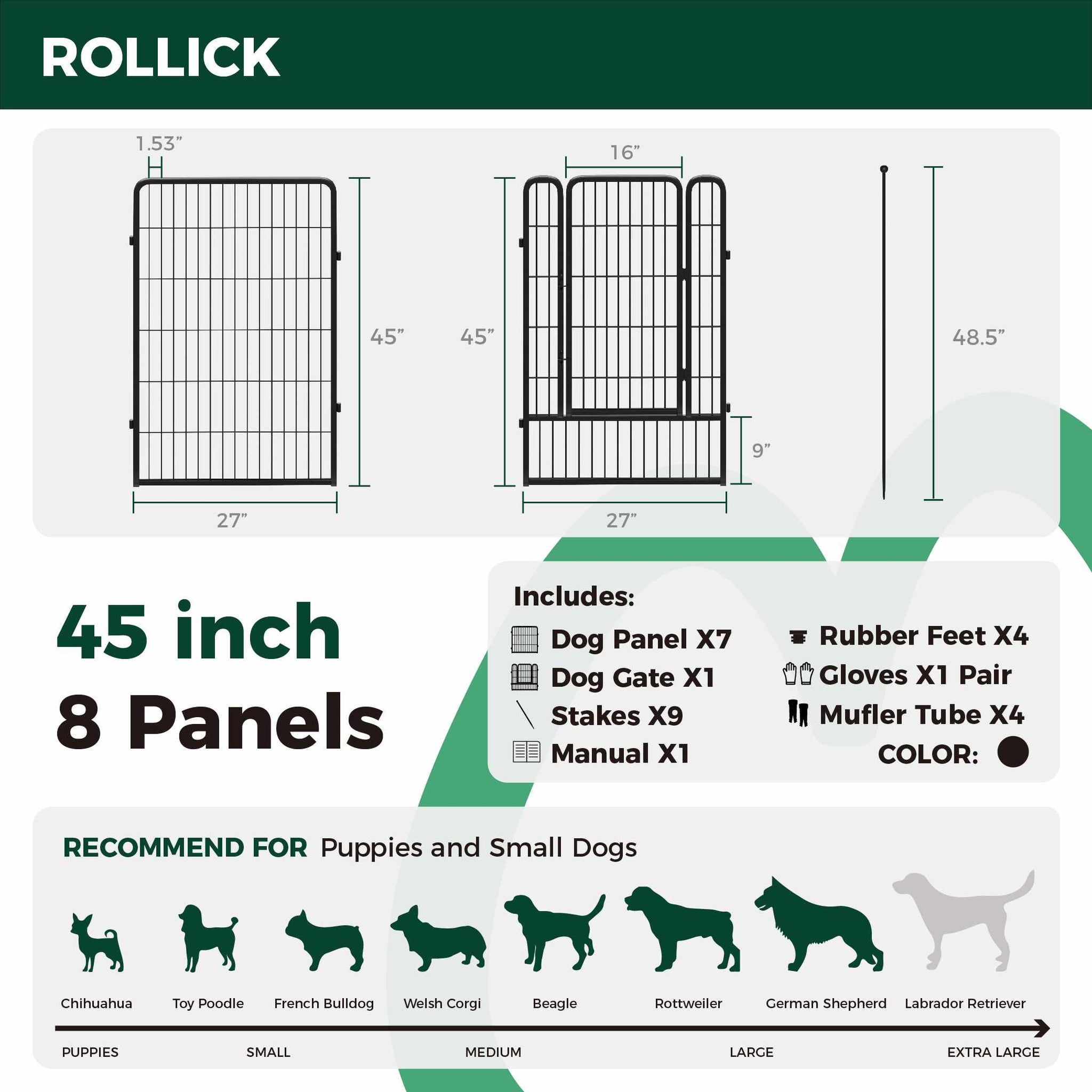 Rollick Dog Playpen for All-Terrain