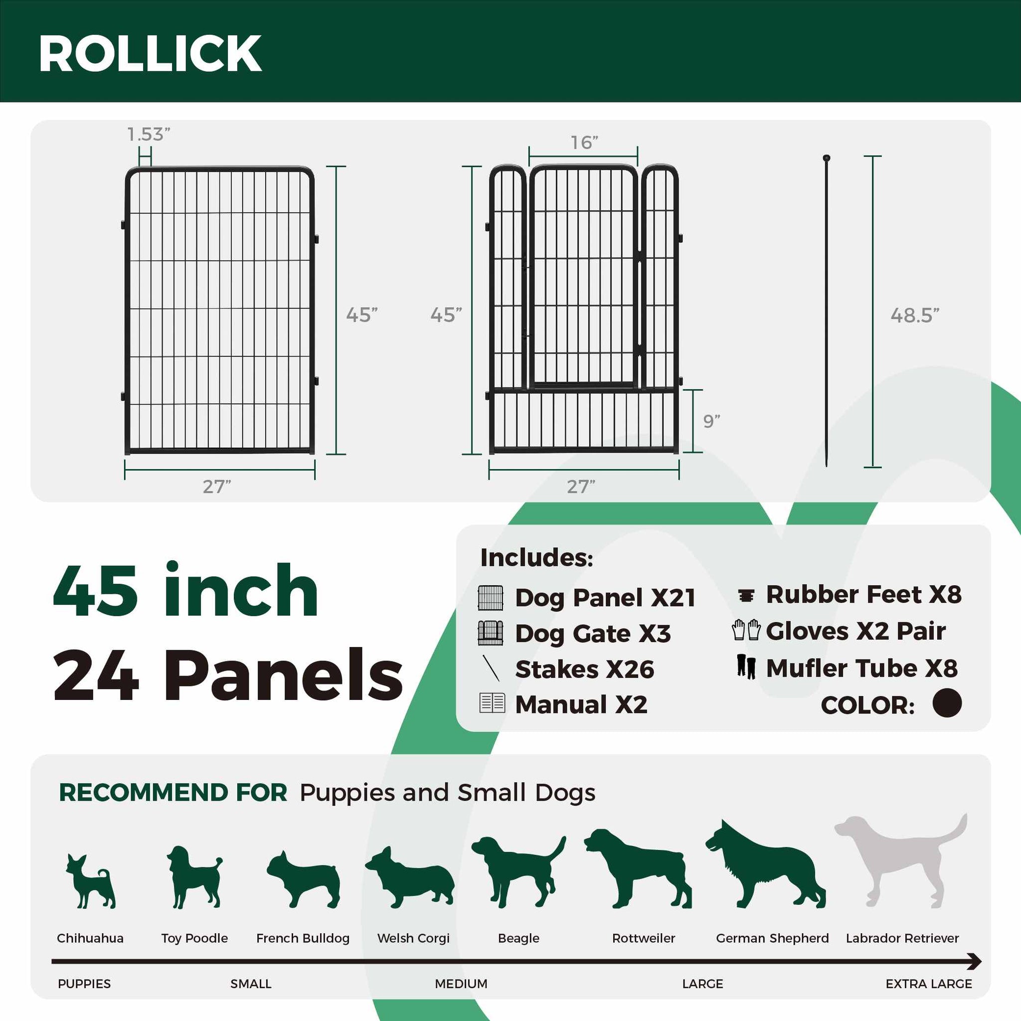 Rollick Dog Playpen for All-Terrain