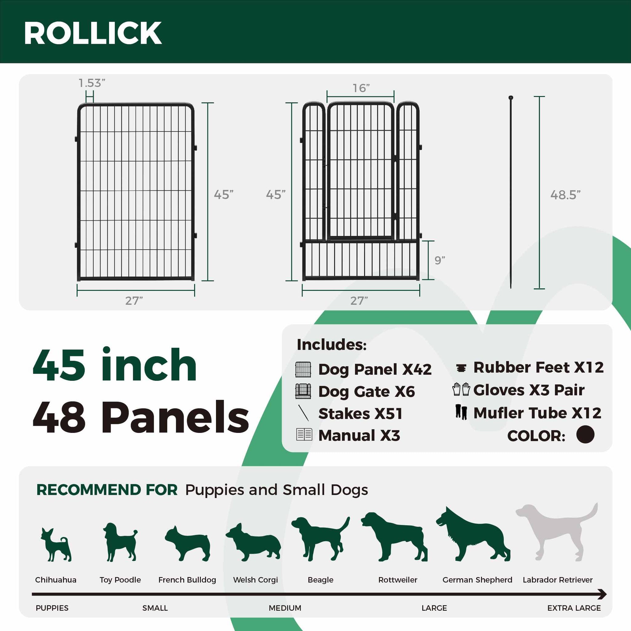 Rollick Dog Playpen for All-Terrain