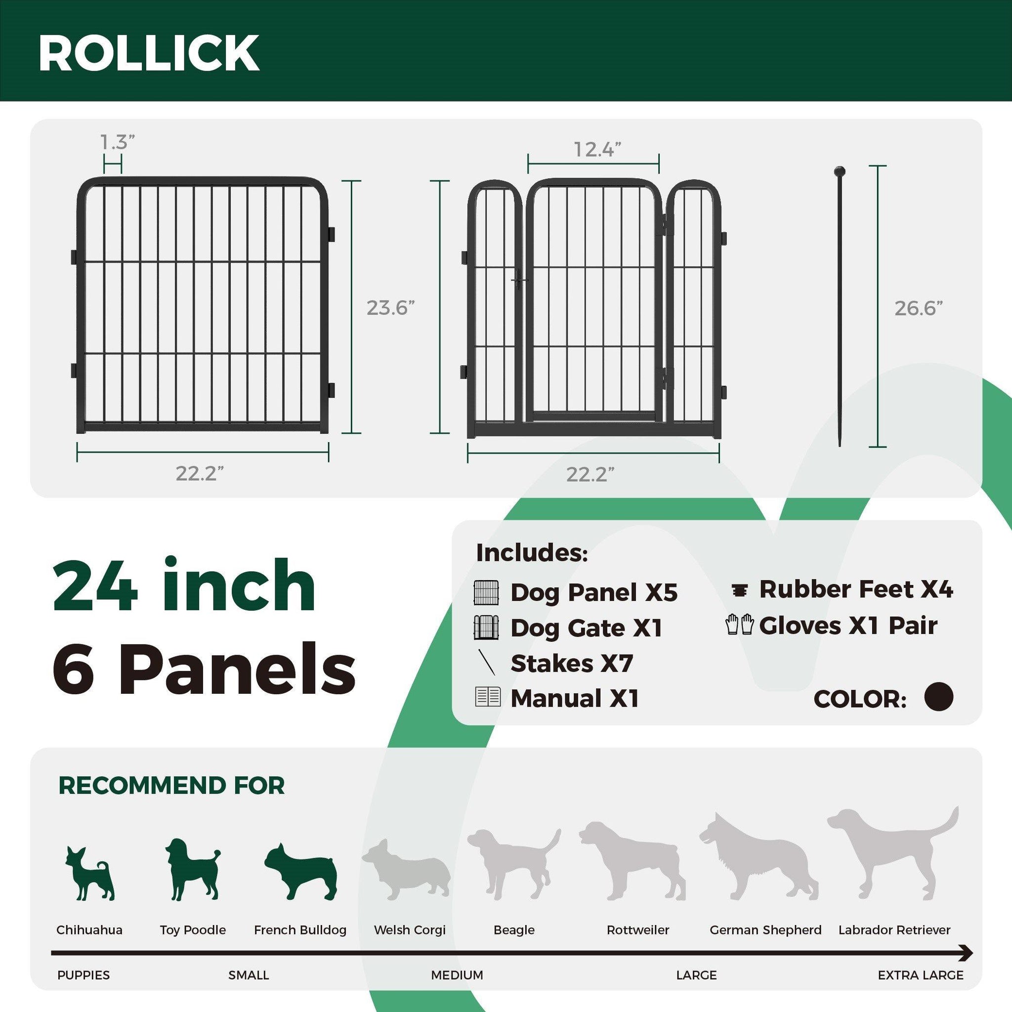 Rollick Dog Playpen for All-Terrain