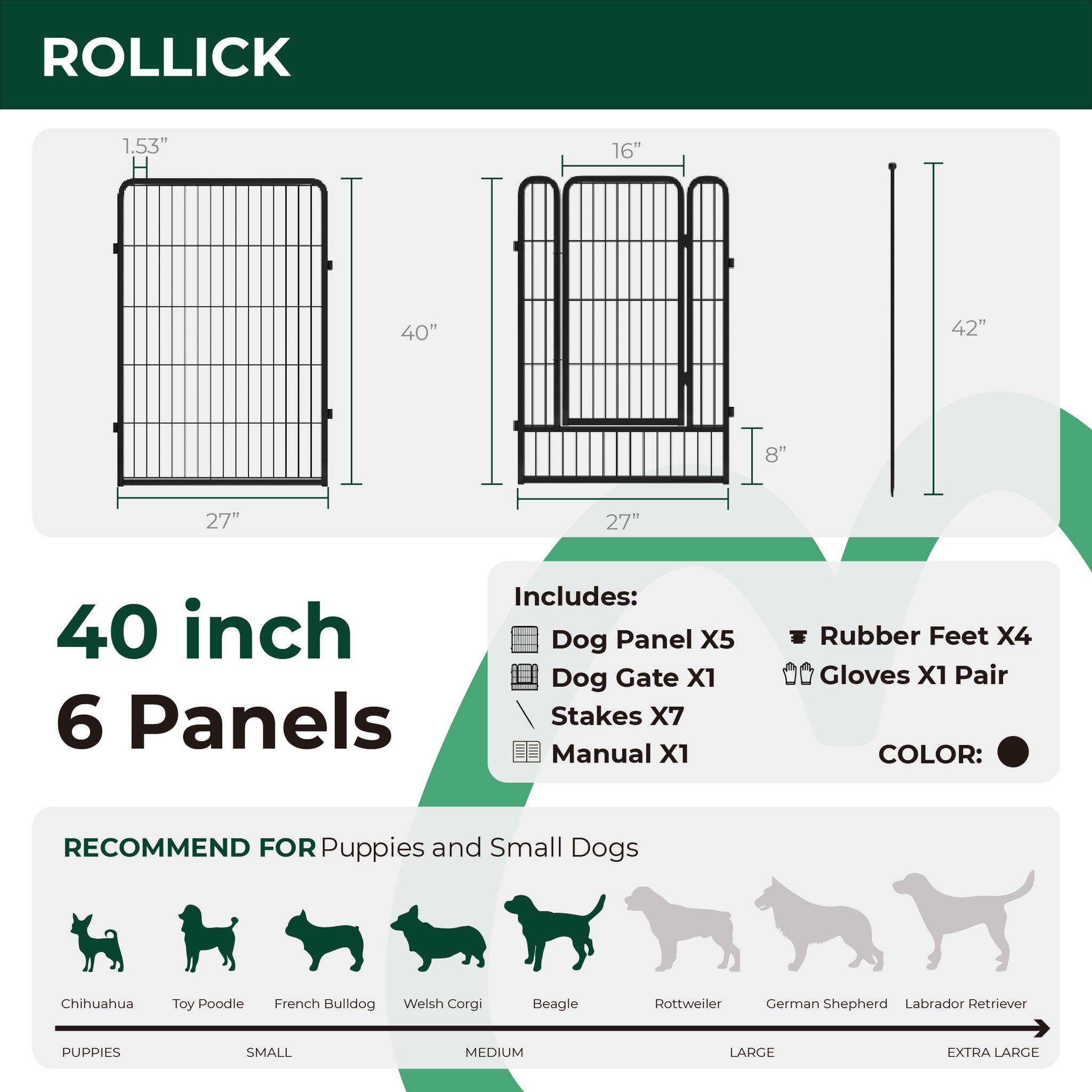 Rollick Dog Playpen for All-Terrain