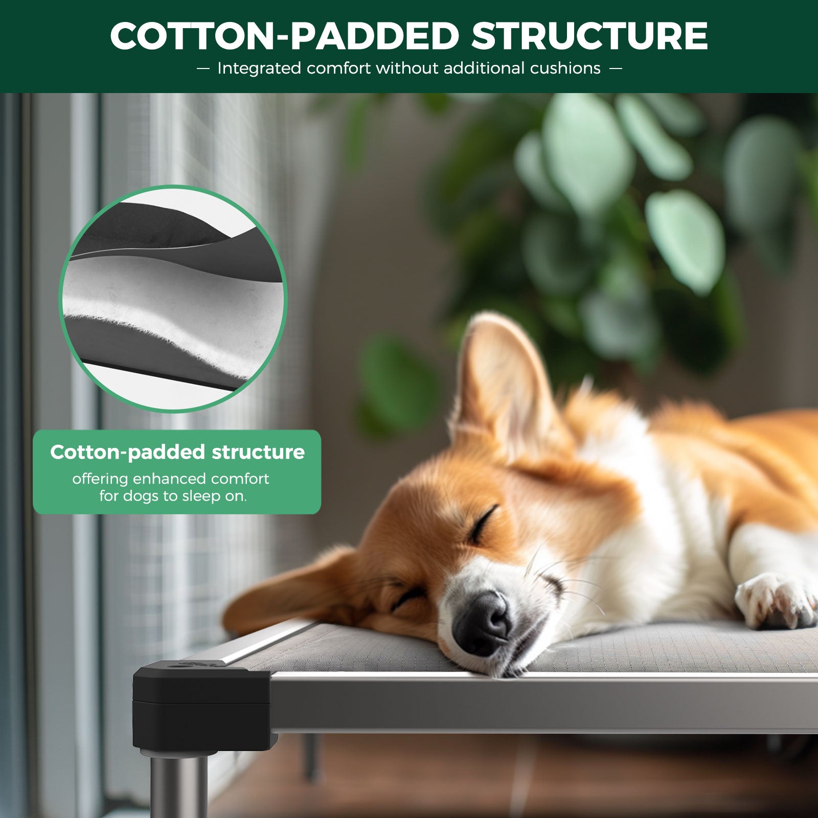 Bundle - Homeplus Dog Playpen & TitanNest Padded Dog Bed