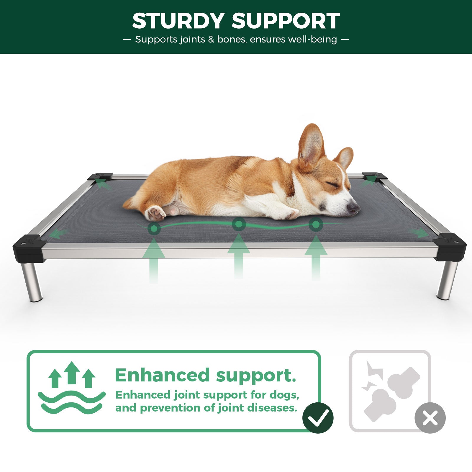 Bundle - Homeplus Dog Playpen & TitanNest Padded Dog Bed