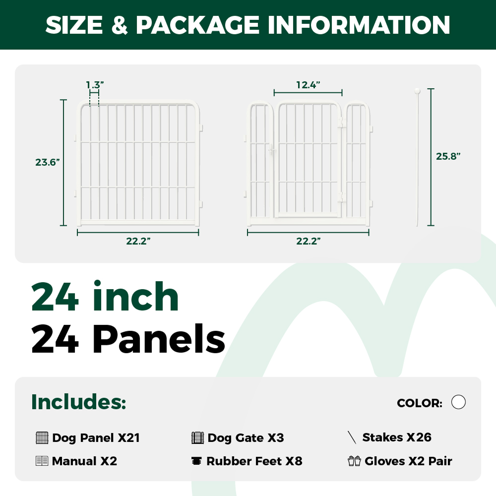 White Rollick Dog Playpen for All-Terrain