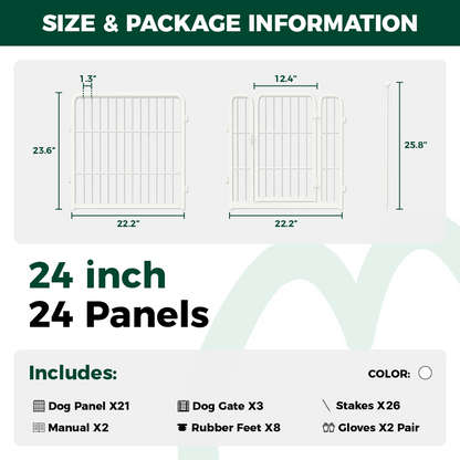 White Rollick Dog Playpen for All-Terrain
