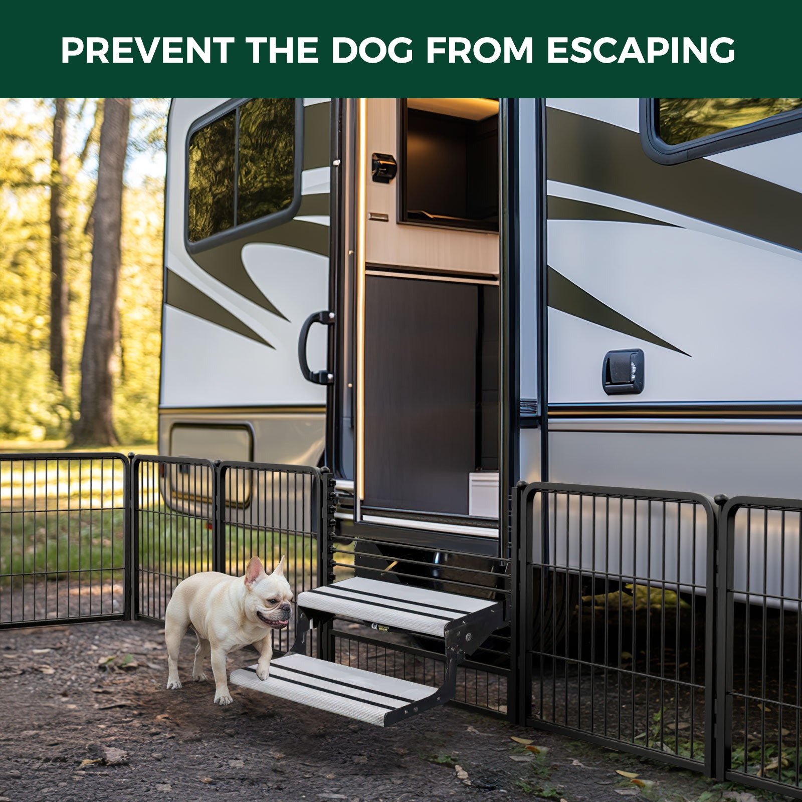 RV Step Grid - Dog Barrier for RV Stairs