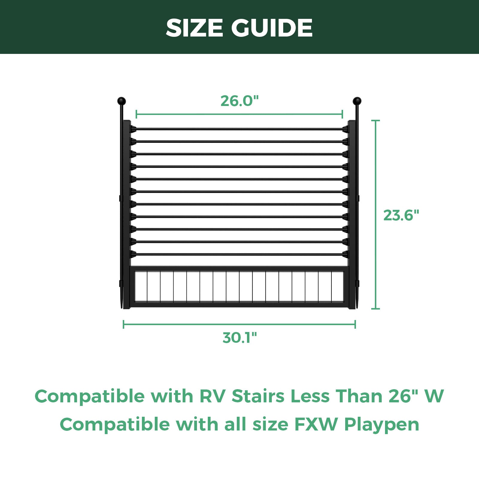 RV Step Grid - Dog Barrier for RV Stairs