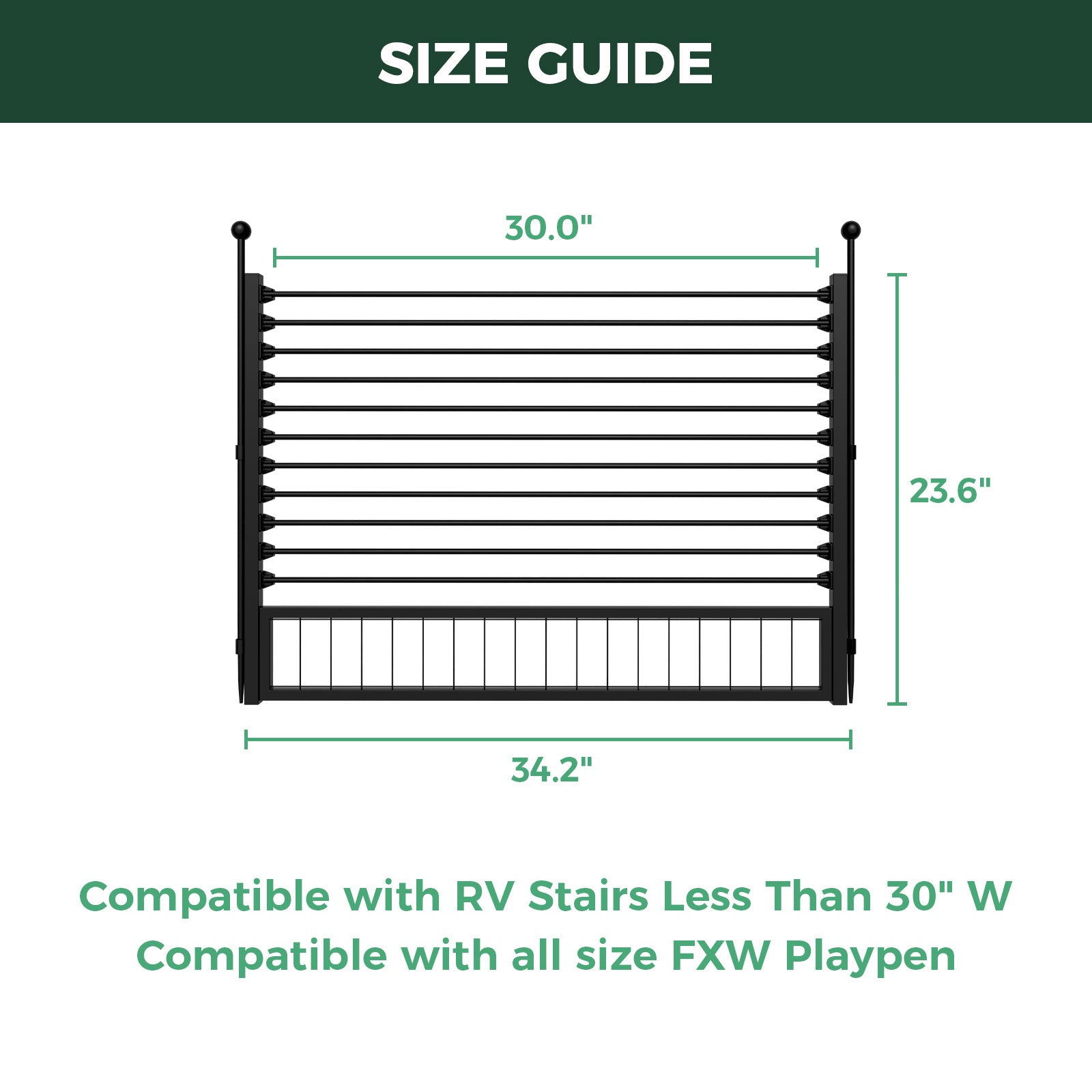 RV Step Grid - Dog Barrier for RV Stairs