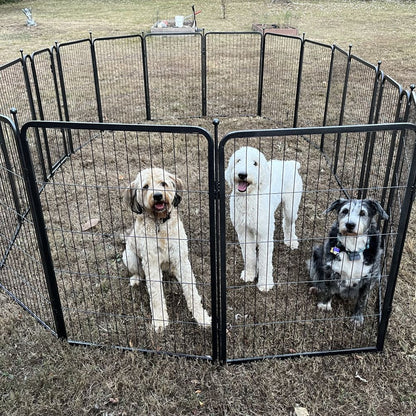 Aster Dog Playpen for Yard 40 inch 14 Panels & 2 Gates FXW