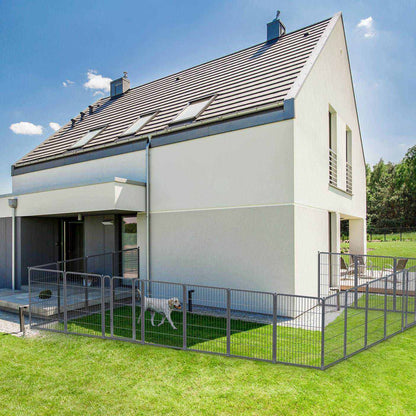 Aster Dog Playpen for Yard WM 40 inch 28 Panels & 4 Gates WM