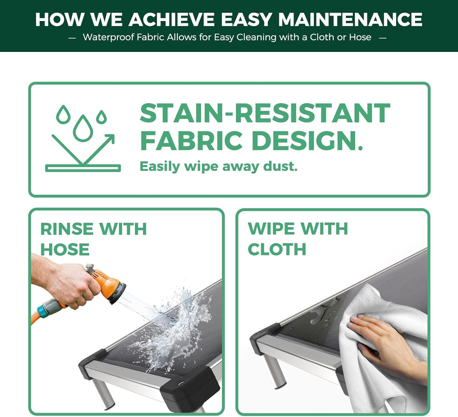 TitanNest Padded Chew-Proof Elevated Dog Bed for Your Chewer FXW