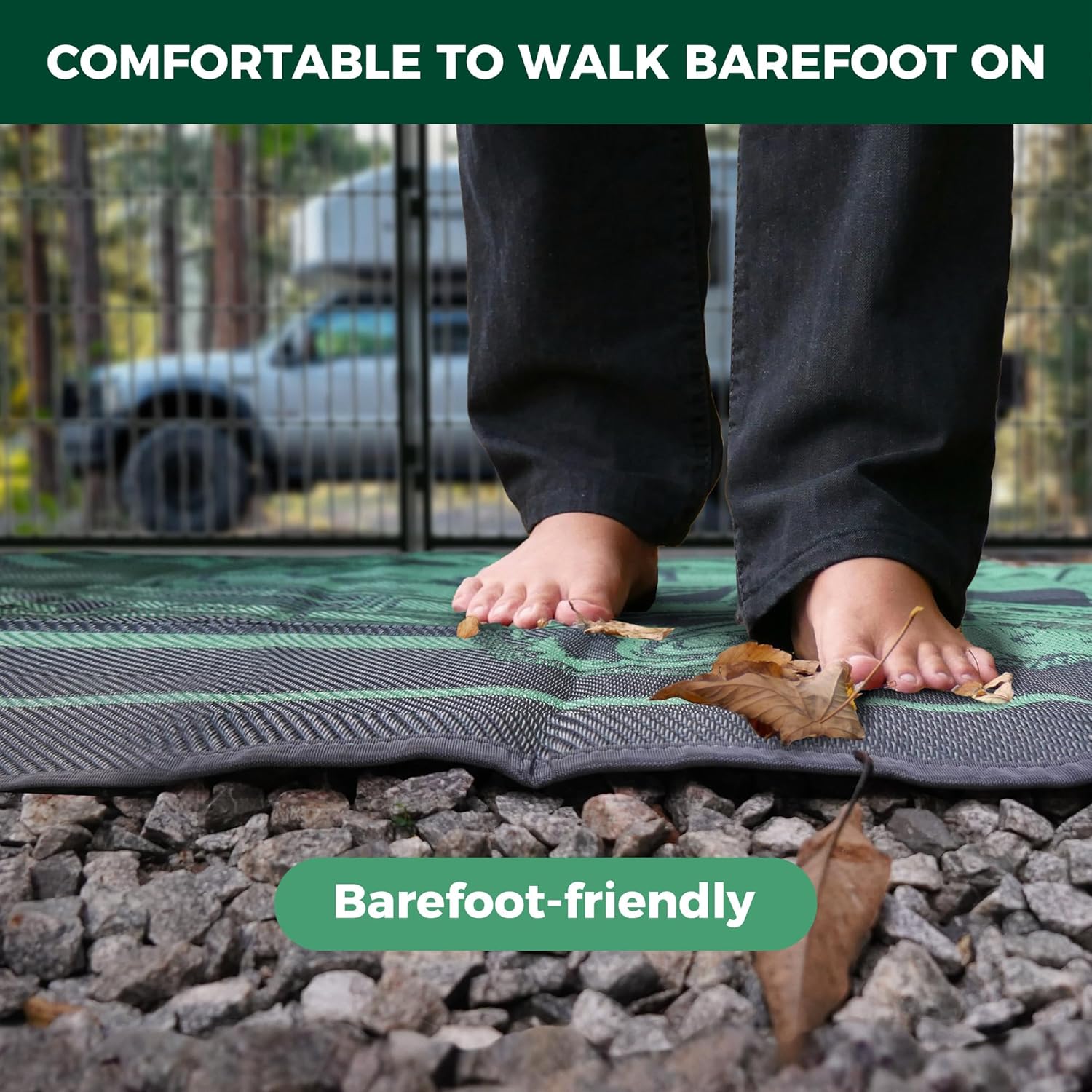 Let's ROLL RV Rug – Designed for RV Adventures with Your Dog FXW