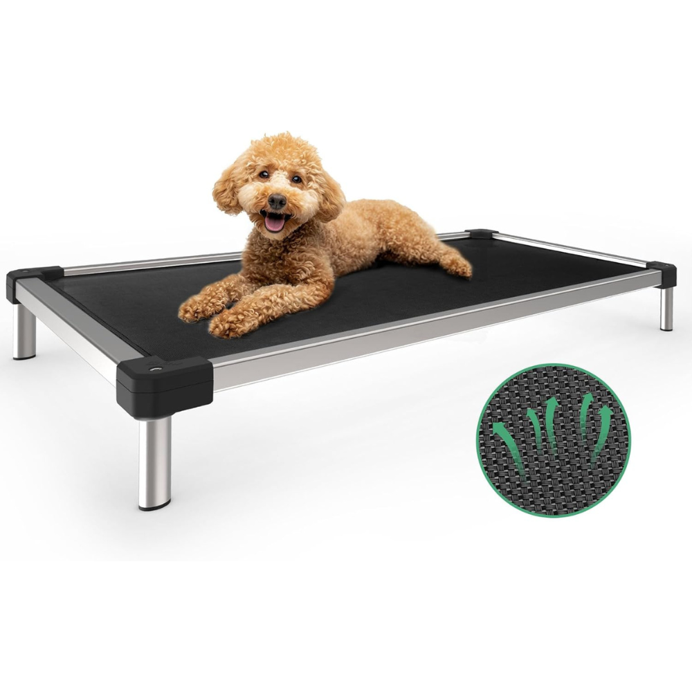 TitanNest Cooling Chew-Proof Elevated Dog Bed for Your Chewer FXW