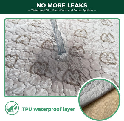 Bundle - Black Homeplus Dog Playpen & Fence-to- Wall Anchor & Pee Pad (3 PCs) FXW