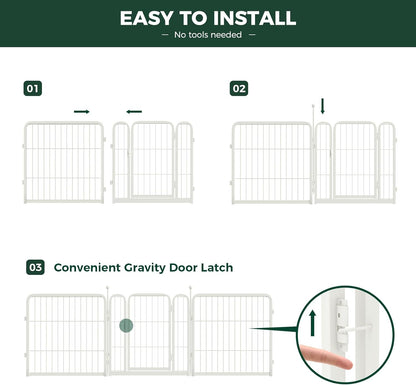White Rollick Dog Playpen for All-Terrain FXW