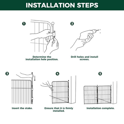 Fence-to-Wall Anchor for Connecting Your Dog Playpen to the Wall FXW