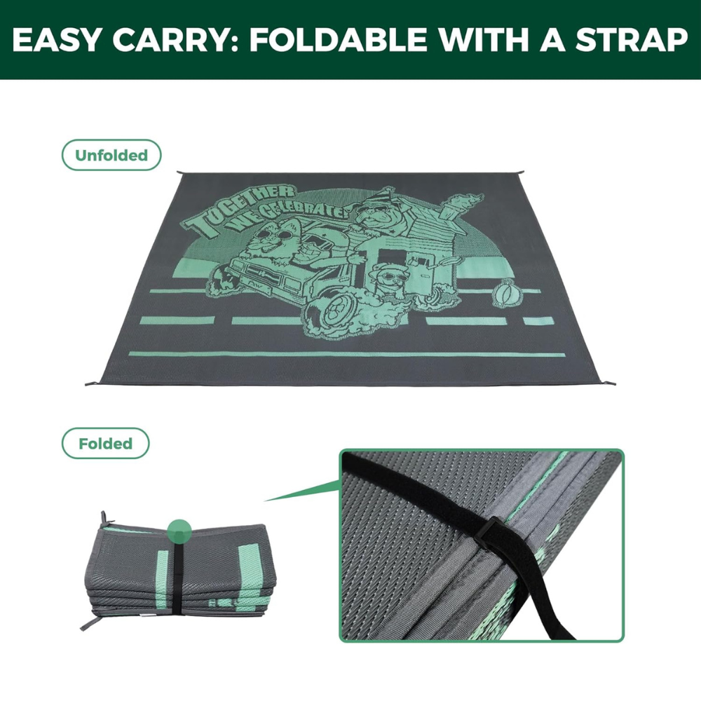 Let's ROLL RV Rug – Designed for RV Adventures with Your Dog FXW