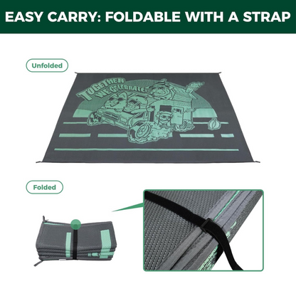 Let's ROLL RV Rug – Designed for RV Adventures with Your Dog FXW