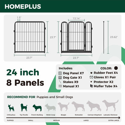 Homeplus Dog Playpen for Indoor Use FXW