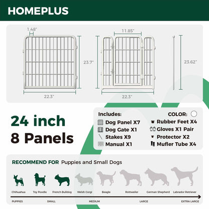 Homeplus Dog Playpen for Indoor Use FXW