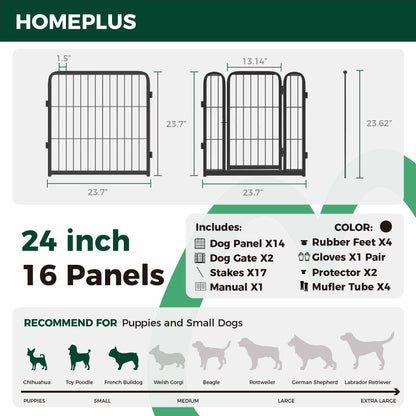 Homeplus Dog Playpen for Indoor Use FXW