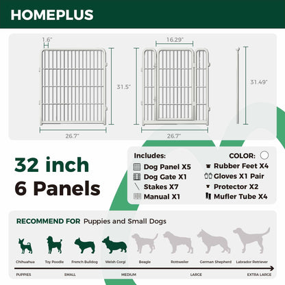 Homeplus Dog Playpen for Indoor Use FXW