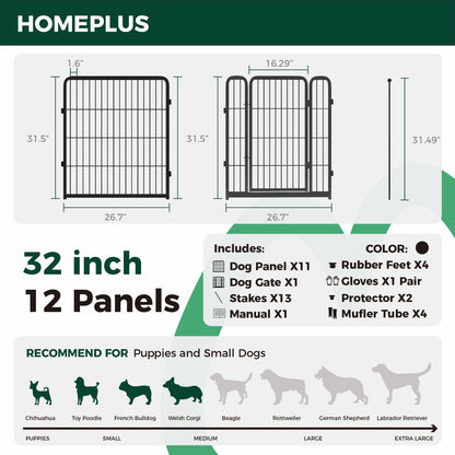 Homeplus Dog Playpen for Indoor Use FXW