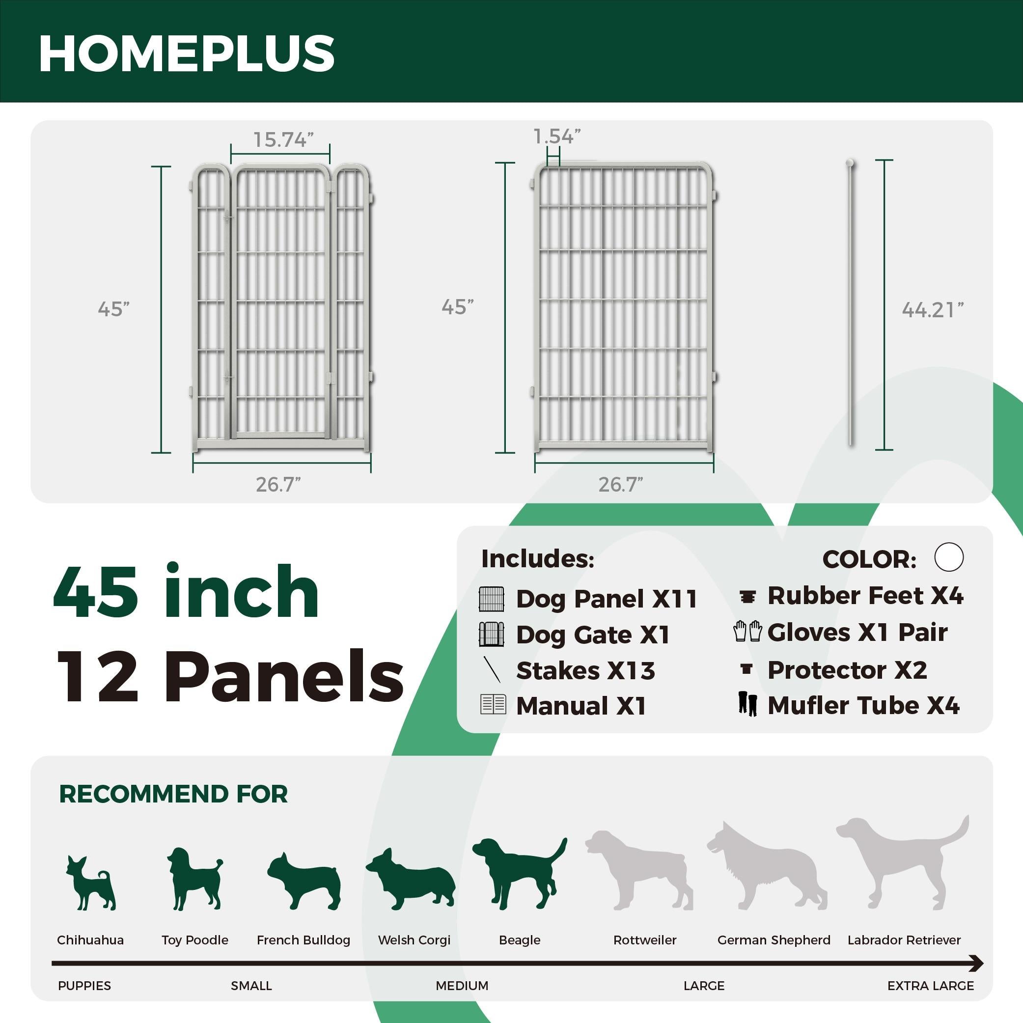 Homeplus Dog Playpen for Indoor Use FXW