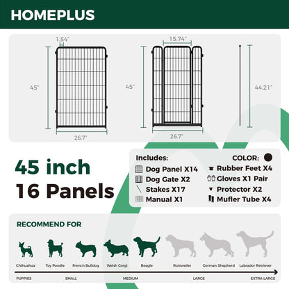 Homeplus Dog Playpen for Indoor Use FXW