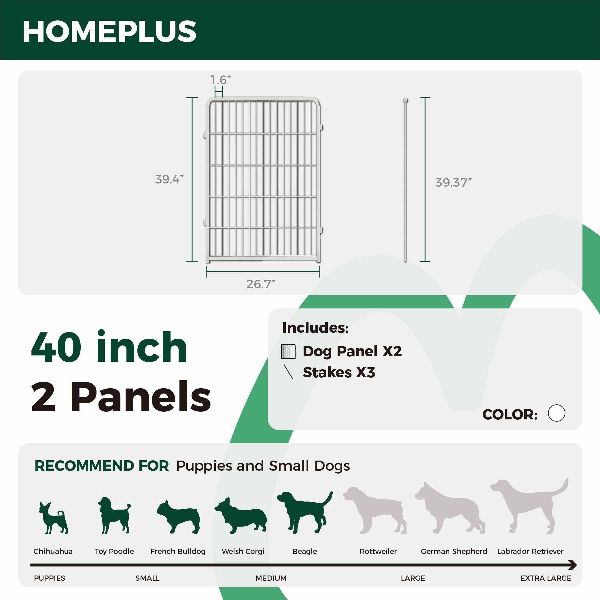 Homeplus Dog Playpen for Indoor Use FXW