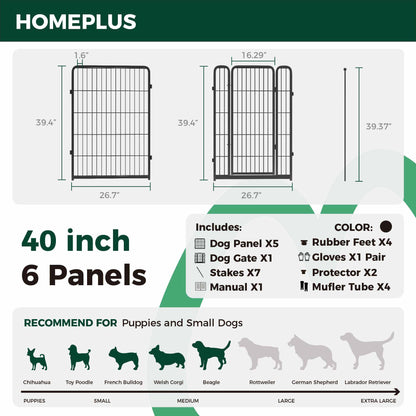 Homeplus Dog Playpen for Indoor Use FXW