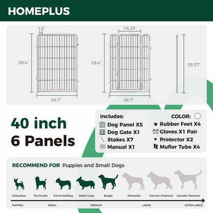 Homeplus Dog Playpen for Indoor Use FXW