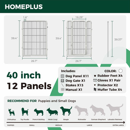Homeplus Dog Playpen for Indoor Use FXW