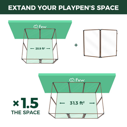 FXW AuraSpace Pro Acrylic Indoor Dog Playpen