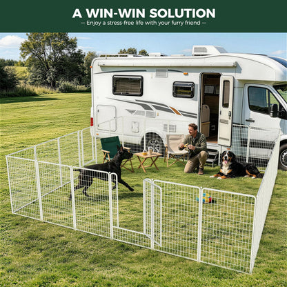 White Rollick Dog Playpen for All-Terrain