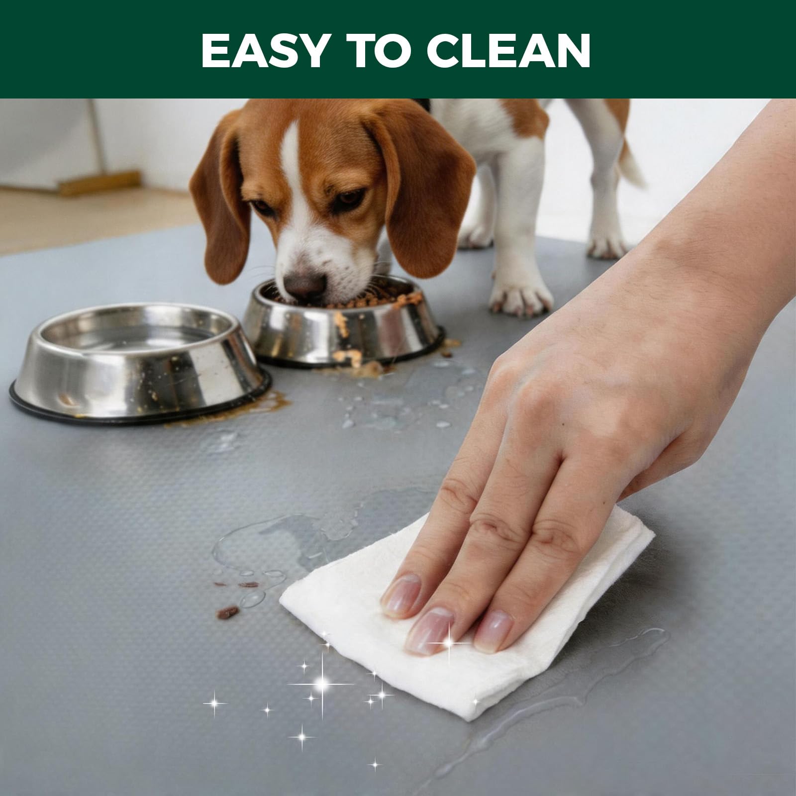 FXW Ultra Waterproof Pet Floor Protector Mat and Under Dog Crate Mat