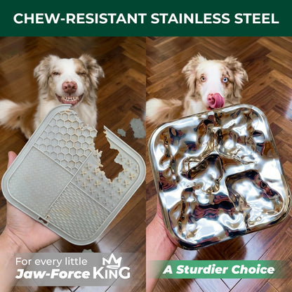 FXW IntoFlow Lick Pad Durable Stainless Steel Dog Lick Mat for Enrichment