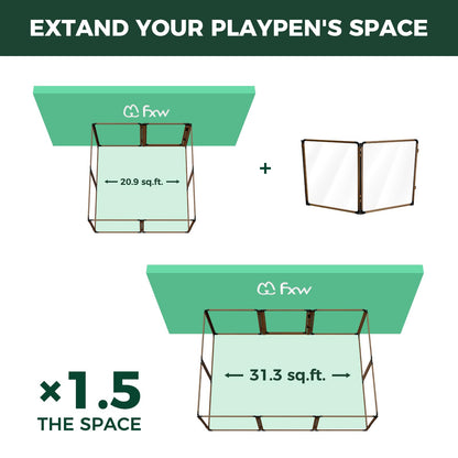 FXW AuraSpace Pro Acrylic Indoor Dog Playpen