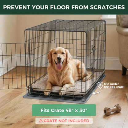 FXW Ultra Waterproof Pet Floor Protector Mat and Under Dog Crate Mat