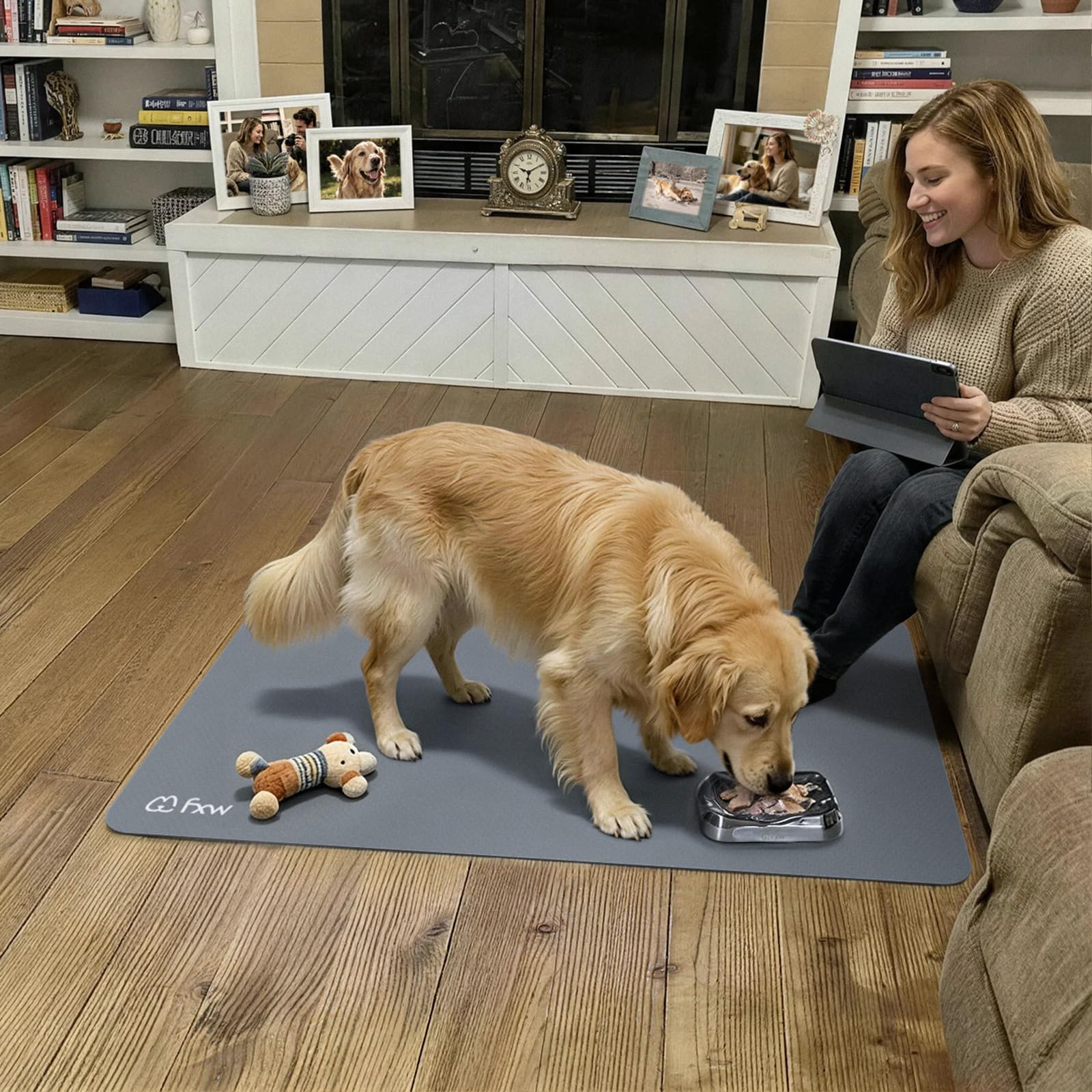 FXW Ultra Waterproof Pet Floor Protector Mat and Under Dog Crate Mat
