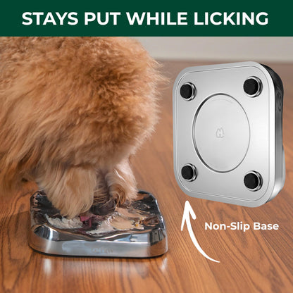 FXW IntoFlow Lick Pad Durable Stainless Steel Dog Lick Mat for Enrichment