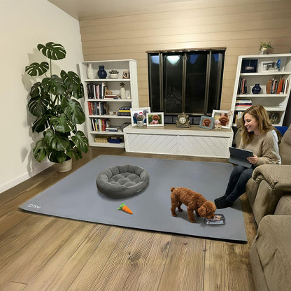 FXW Ultra Waterproof Pet Floor Protector Mat and Under Dog Crate Mat