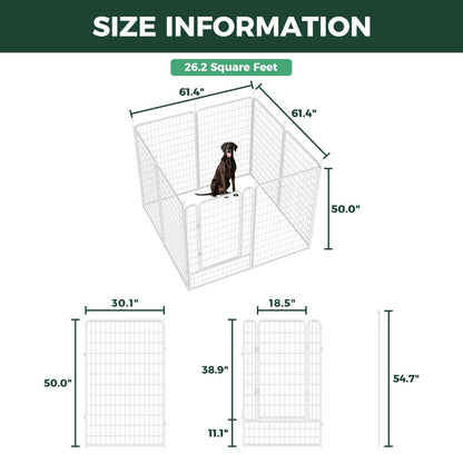 White Rollick Dog Playpen for All-Terrain