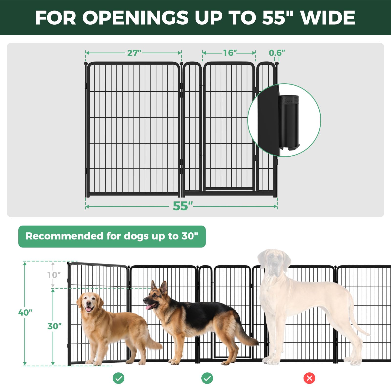 FXW Extra-Wide Indoor Dog Gate
