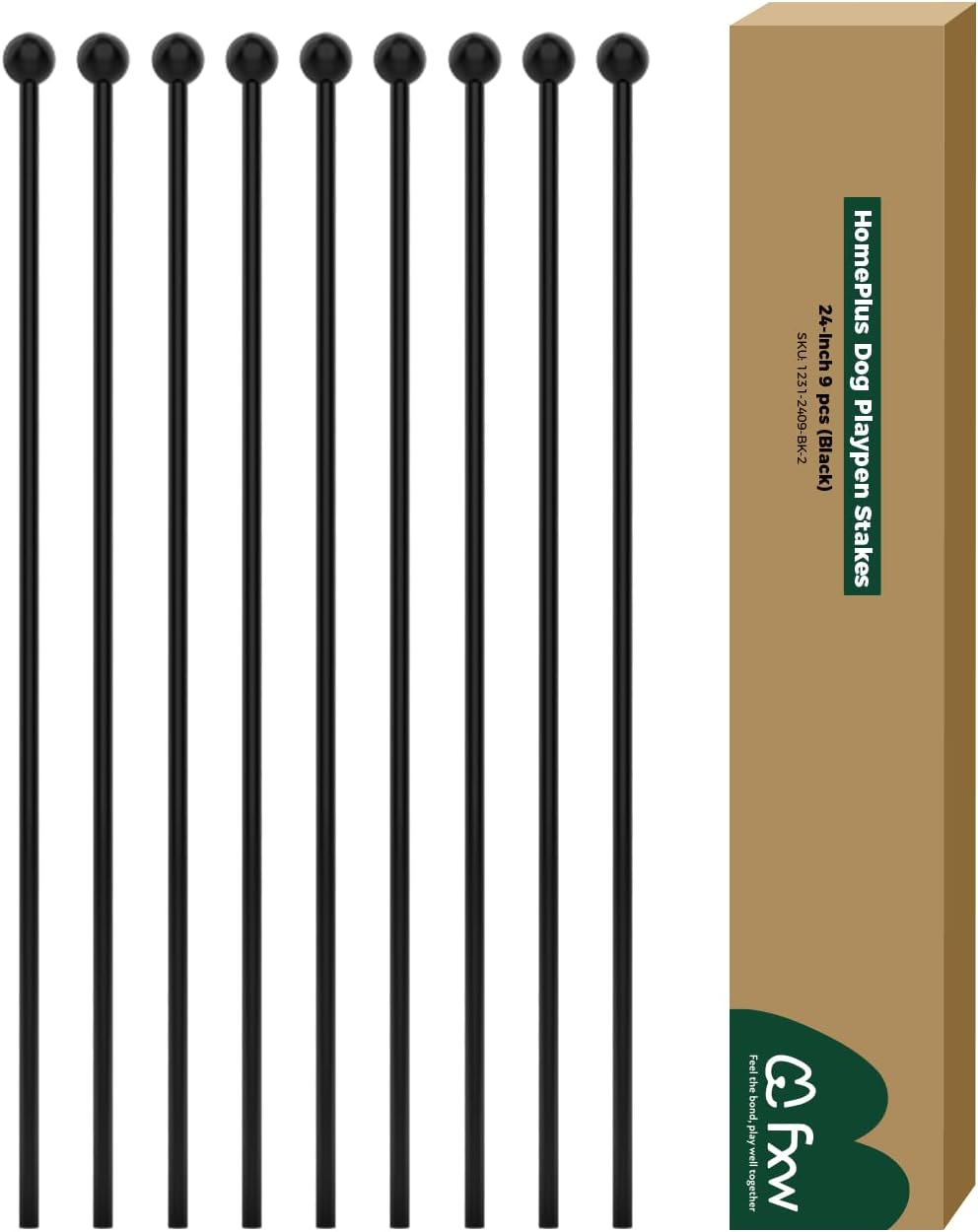 Playpen Stakes for Replacing the Metal Rods of FXW Dog Playpen 24 inch 9 Pens Indoor FXW